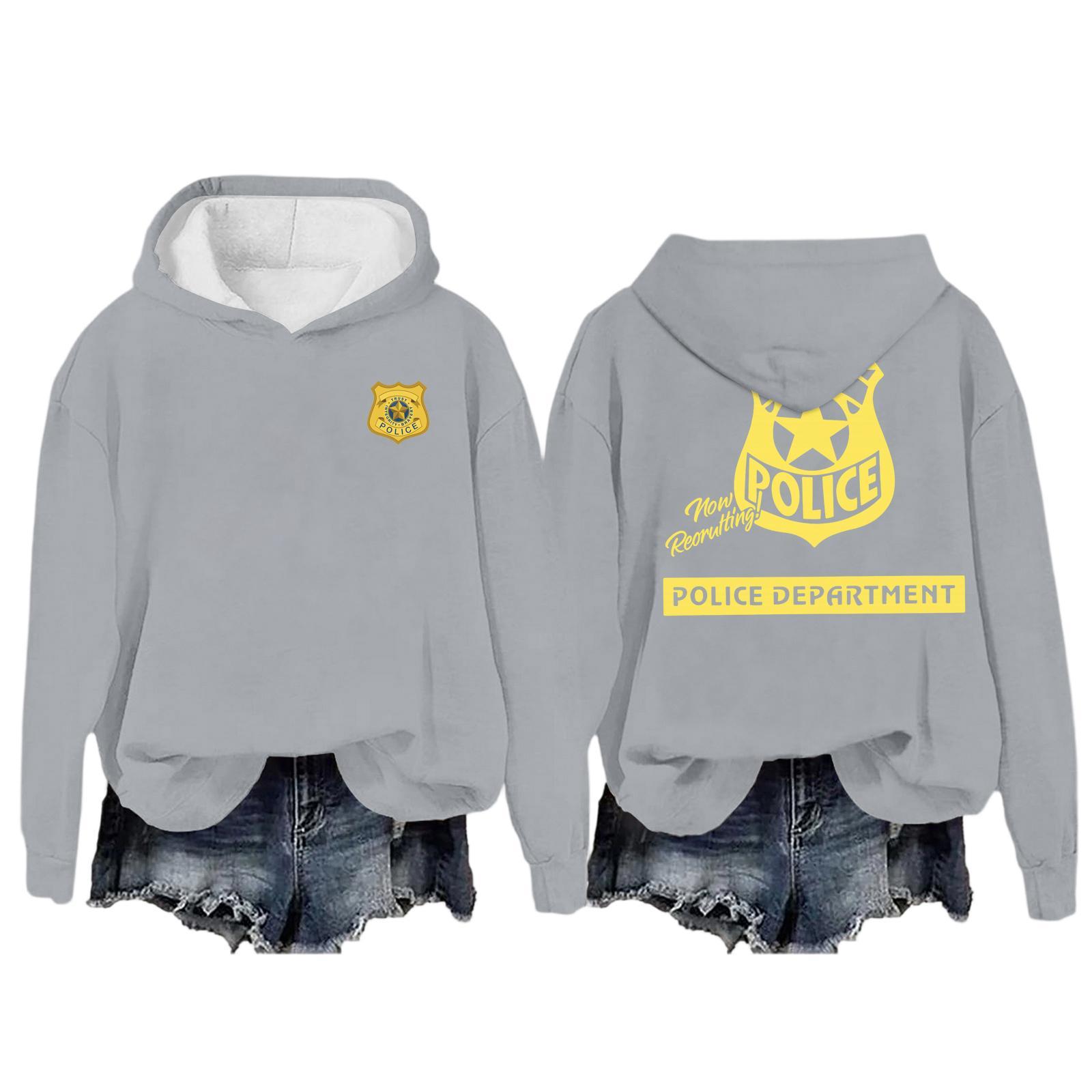 

Женская повседневная толстовка с длинными рукавами и принтом L