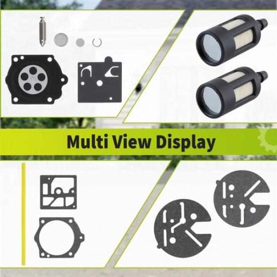 Carburetor Repair Kit For Stihl 015AV 015AVE 015AVQ 015L 015LQ Walbro K10-HDC