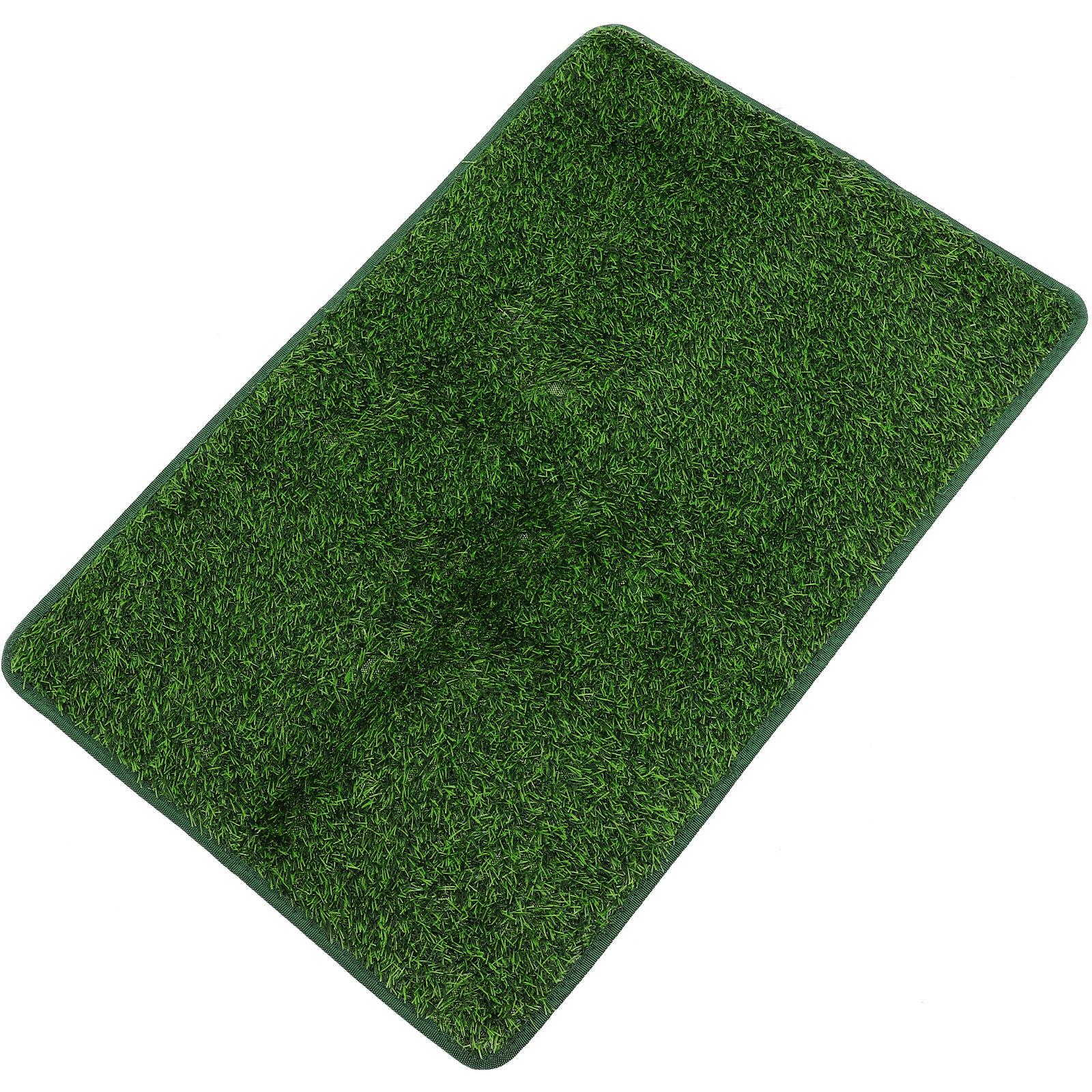 

Pet Pee Pad Decorative Vivid Fake Grass Delicate Portable Grass Mat Wear-Resistant Cage Pet Accessory Puppy Training Dog Supply 71X46X2CM