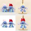 Stitch Plush Toy With Red Bow For Kids And Collectors