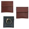 Rustic Cowhide Leather Ring Storage Bag Cowhide Rings Organizer Watches Pockets Gift Cowhide Material for Any Jewelry