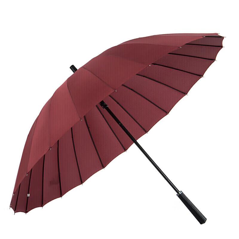 MAYDU Large 24-Rib Long-Handle Windproof Umbrella