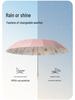 Large Retro 16-Bone Sun Umbrella: Women's Reinforced UV Protection & Sunshade