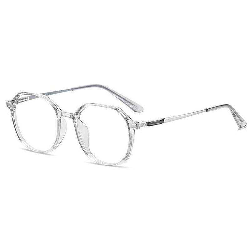 Transparent Gray Polygon Nearsighted Glasses Women Men  Oval Short-Sight Eyewear Prescription Spectacles 0 -1.0 -1.5 To -6.0