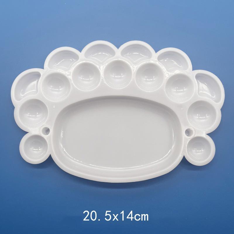 Color Palette Pigment Tray Plastic Office Educational Supplies Equipment Easy To Clean Suitable for Art Students Beginner TMZ