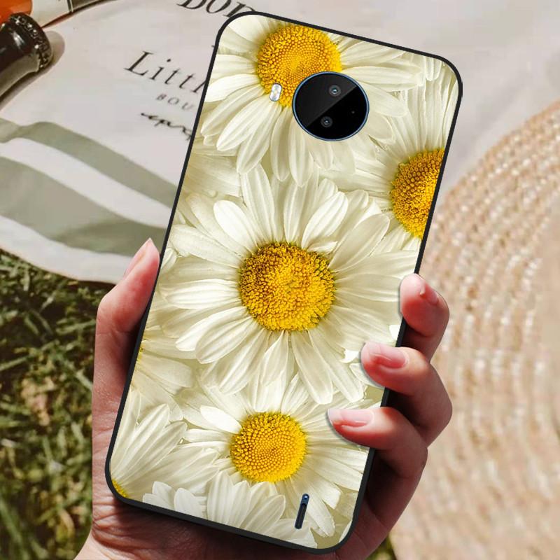 For Nokia C20 Case Soft TPU Silicone Cartoon Back Cover for Nokia C20 Plus Phone Cases TPU Black Bumper for NokiaC20 C 20 Plus