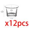 Clear Glass Oyster Tea Light Holders Candle Holders,2.5 Inch Hanging Votive Tealight Glass for Wedding,Birthday,Home Decoration