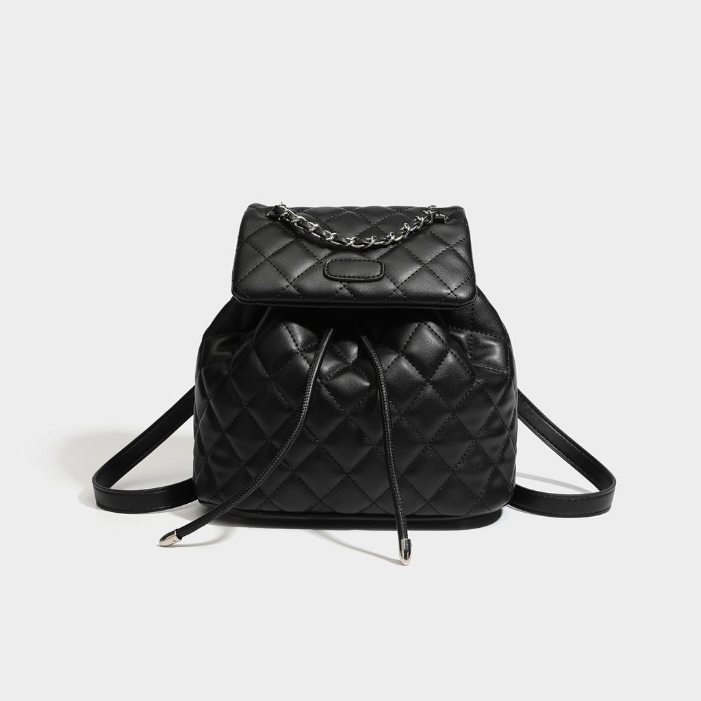 2026 Spring Summer New Style Women Travel Laptop Backpack Shoulder Bag Quilted Luxury Handbag Casual