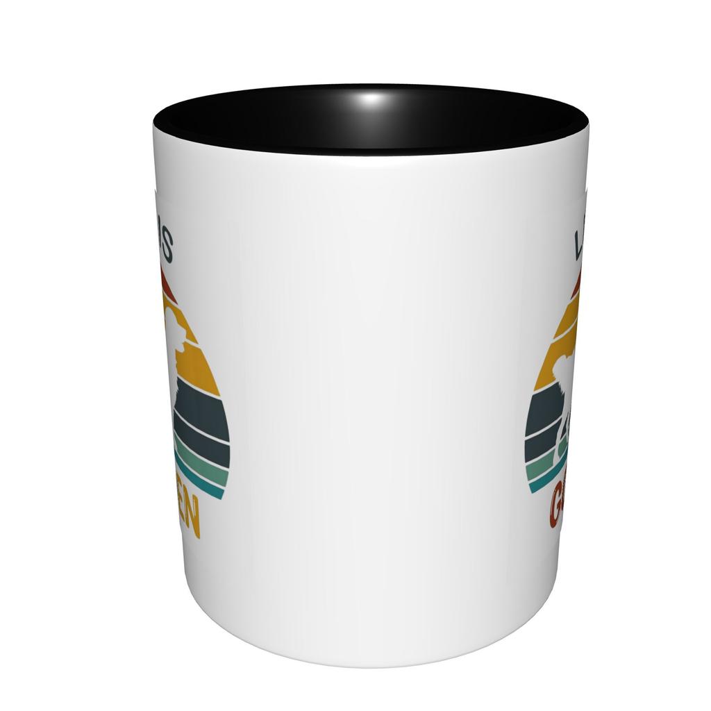 Cute Golden Retriever Life Is Golden Dog Lover Dog Mom Dad Mugs With Black Handle Birthday Coffee Mugs Ceramic Tea Cups 11oz