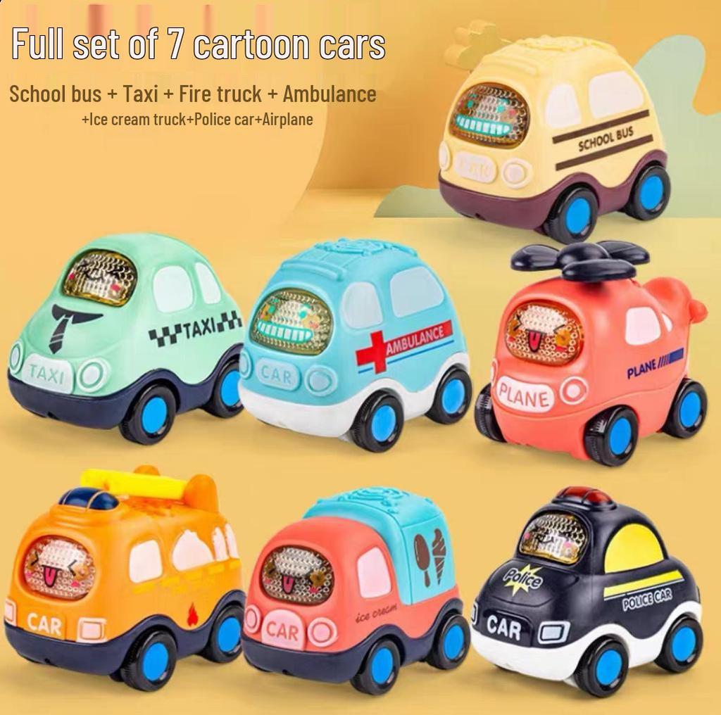 Children's Inertial Airplane & Car Toy Set - Durable, Drop-Resistant Models for Boys & Babies