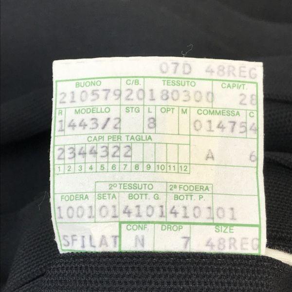 DALTON & FORSYTHE Luigi Botto Fabric 3 Button Suit Set Men L A6 Black Wool(USED)