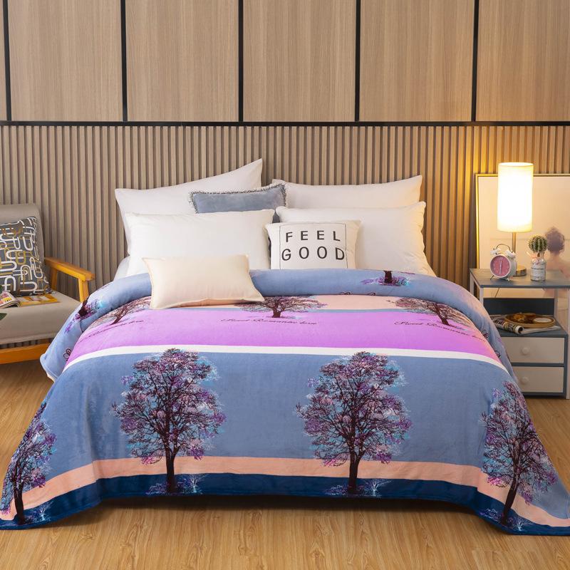 Feste Decke Mode Korallenvlies Haushalt Büro Nickerchen Tragbar Bequem Hautfreundlich Warm Bettwäsche Luxus Waschbar Zuhause