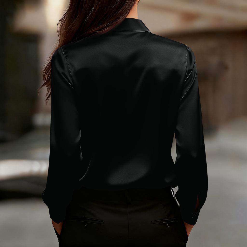 Damska Modna Kolorowa Koszulka z Kołnierzykiem na Guziki Krótki Rękaw Elegancka Bluza T-shirt Top