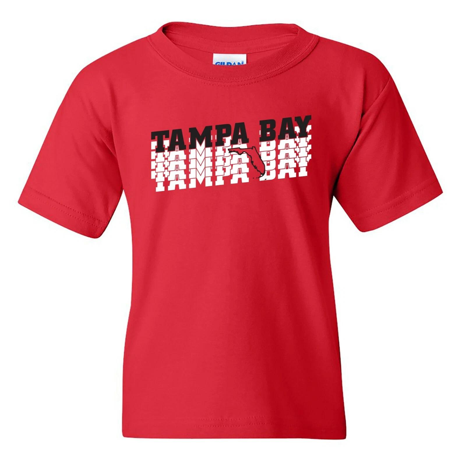 Tampa Bay Retro Repeat - Local Hometown Sports Team Youth T Shirt - Red 2XL