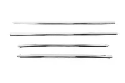 Lower Edging of Glasses (4 Pcs, Stainless Steel) OmsaLine - Italian Stainless Steel for Dacia Duster 2018-2024