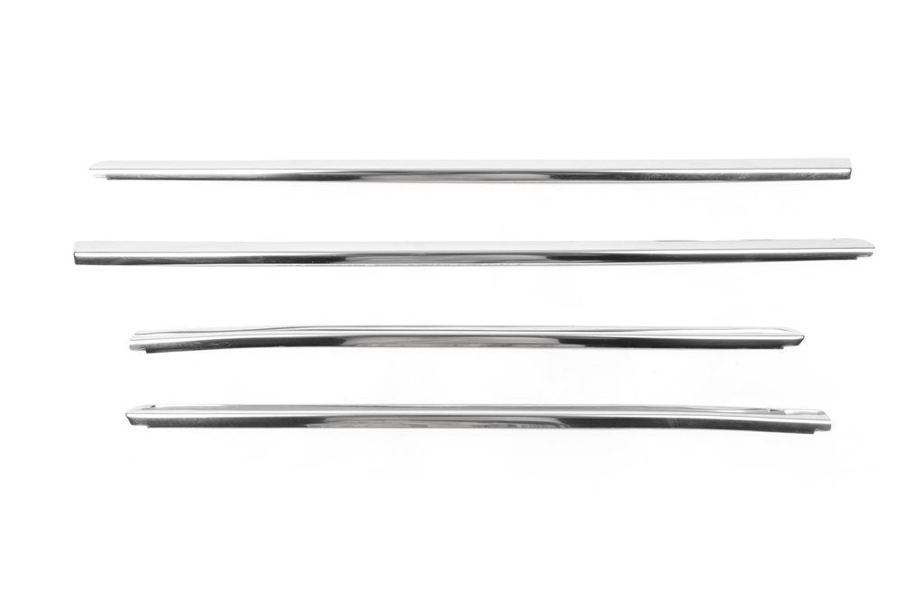 

Lower edging of glasses (4 pcs, stainless steel) OmsaLine - Italian stainless steel for Dacia Duster 2018-2024