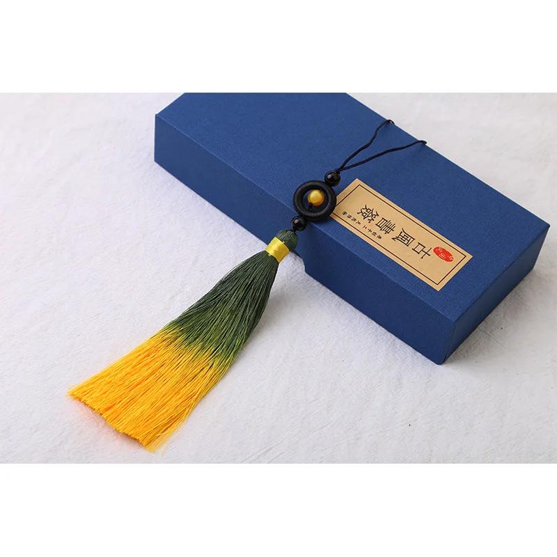 2 Stück/Los 13cm Polyester Seide Quaste Bunt Baumwolle Quasten Besatz zum Nähen Vorhänge Zubehör Anhänger DIY Auto Dekoration