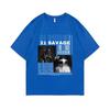 Rapper 21 Savage I Am I Was Music Album Graphic T-shirt Men Hip Hop T Shirts Male Vintage Casual Tshirt Men Fashion Streetwear