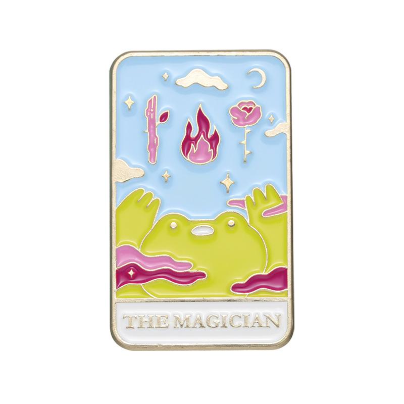 

Badge Metal Adorable Featuring Frog King Animal Design Perfect For Accessory Trendy XZ8455