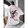 Engel Muster Druck Trendig Vielseitig Herren Damen T-Shirt Sommer Herbst Täglich Sport Lässig Locker Street Kurzarm