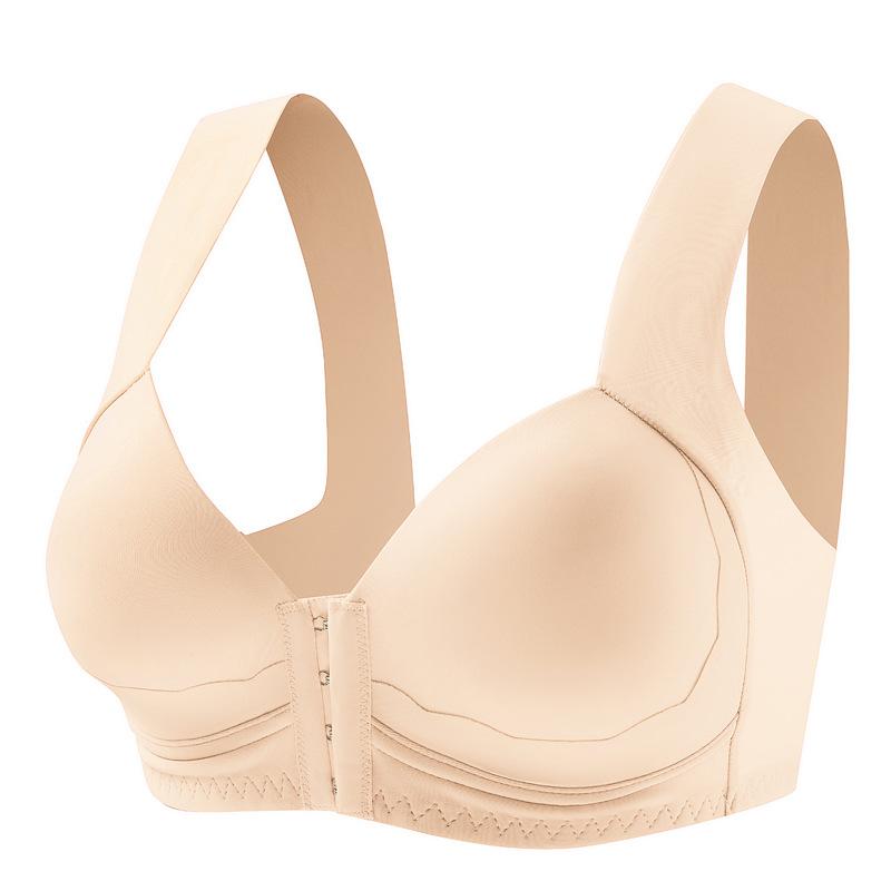 Plus Size Front Closure Sports Bra For Women Push Up Comfortable Seamless