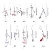 DIY Crystal Heart Phone Strap with Cute Bowknot Wing Heart Phone Strap Keychain