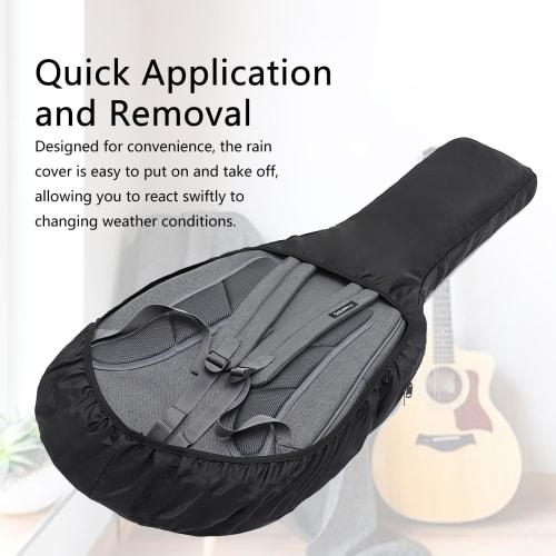 Musiin Acoustic Guitar Bag Rain Cover - Waterproof Protection, Lightweight and Foldable Design