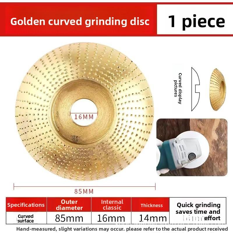 

100мм Широкий 16мм Деревообробний Шліфувальний Диск Металевий Отвір Криволінійний Скошений Ріжучий Інструмент для Дерева Гравірування Полірування