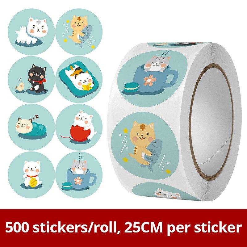 

500 шт. мультяшная наклейка «Единорог», детская награда, винтажная наклейка, подарочная этикетка, поощрение учителя, наклейка на канцелярские принадлежности для студентов