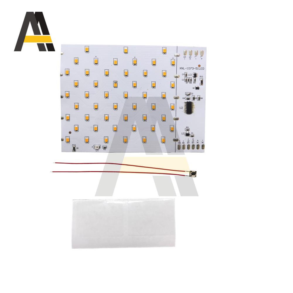 3.7V Solar Flame Lamp Board 3 Modes 51 LED Flame Light Circuit Board Battery Powered Solar Candle Lamp Board Electrical Supplies