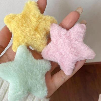 Sweet Plush Star Hairpin - Cute Y2K Clip for Autumn & Winter
