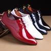 High Quality Brand Men's Formal Shoes, Men's Oxford Leather Formal Shoes, Fashionable Business Shoes, Pointed Wedding Shoes, 48