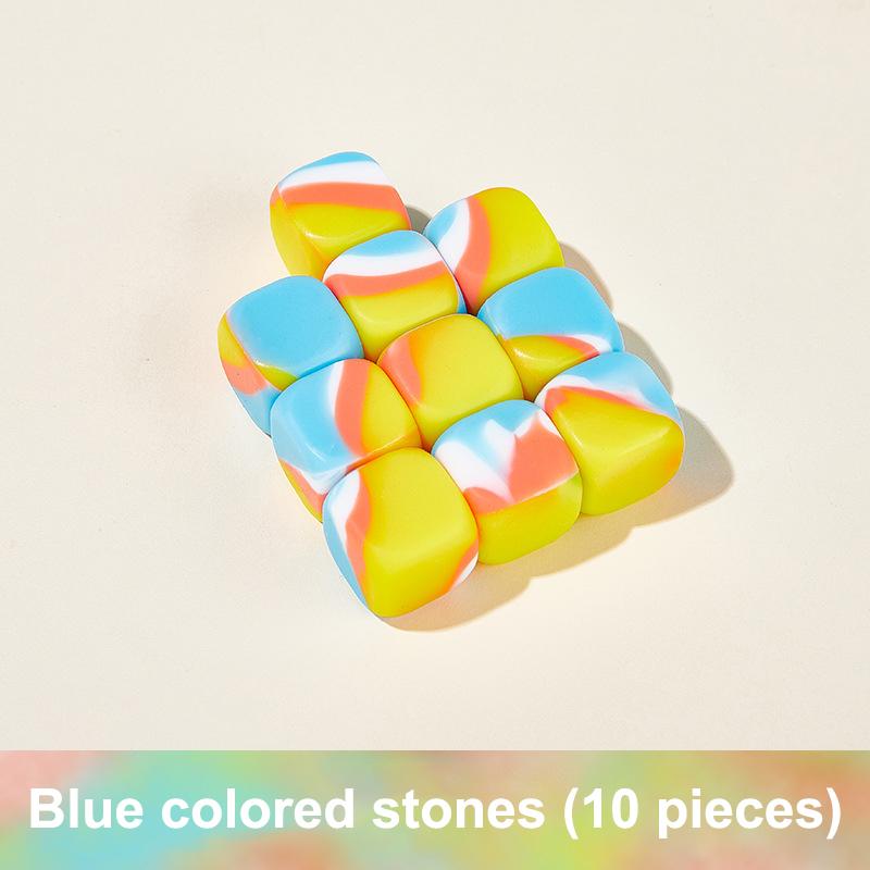 

10 шт. корейская традиционная игра Gonggi Jack Stone Pebbles Set Exercise Colorful Funtress Recessing Toy красный