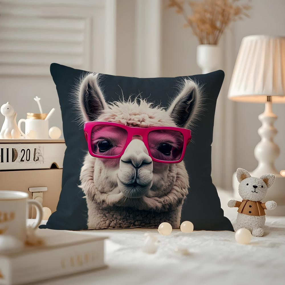 Vibrant Animal Bubble Fashion Tiger Cushion Cover Antidustmite Pillowcase Invisible Zipper Silky Short Plush Sofa Cushion Cover