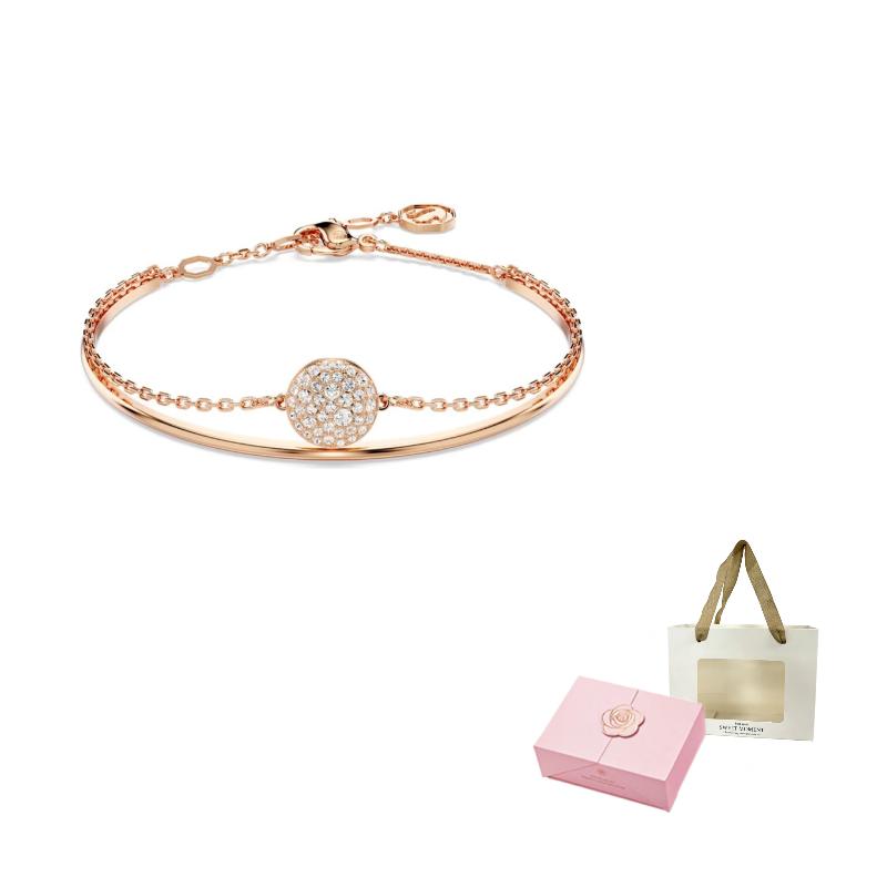 Swarovski Sublima soft bangle F-Pink Double-Open Magnetic Gift Box