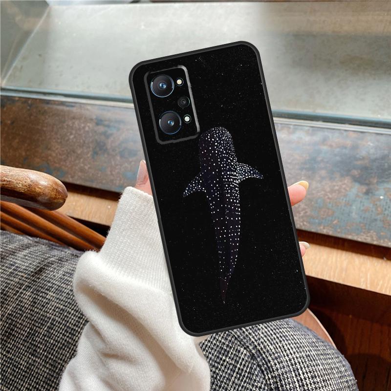 Whale Sharks Fish Case For Realme 11 12 13 14 Pro Plus C53 C55 C51 C25 C63 C61 C65 C67 C71 C75 GT6 GT7 15 Pro