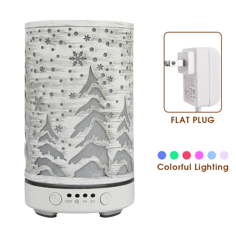 Timing Function Aroma Diffuser Hollow Tree Humidifier Bedroom Fragrance Diffuser with LED Lights Humidificador para aromaterapia