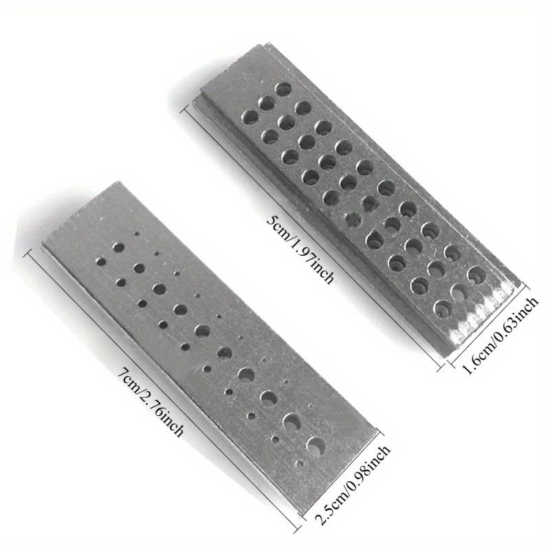 1 PC Stainless Steel Riveting Stake Tool 30 Holes Punch Block Jewelers Repair Tool Watchmaker Watch Accessories Repairing Tools