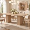Extendable Dining Table 150/190 * 90 Cm, Suitable for 6–8 People, With Storage Space, Thickened Tabletop, Scandinavian Style, Oak Color