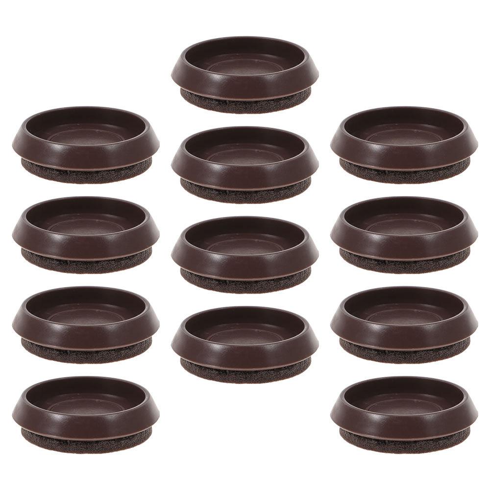 12Pcs Anti-Slip Caster Cups Premium Furniture Coasters Floor Protectors for Hardwood Chairs Tables Bed Legs No Scratch Noise