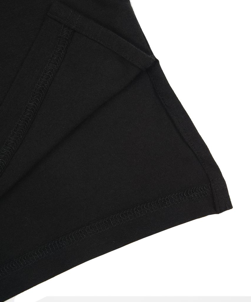 NINEZ Soft Modal Loose Fit Long Sleeve T-Shirt (Black) 24Tl03