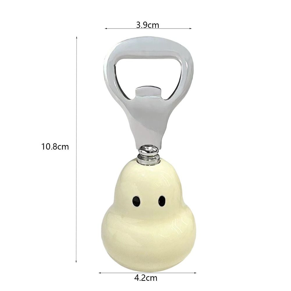 Ceramic Handle Beer Opener Stand Up Bottle Cap Remover Bar Accessory Pear Bottle Opener  Club