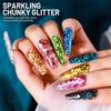 50G PET Glitter Powder Holographic Holographic Glitter New Craft Glitter  Nail Art DIY Decoration