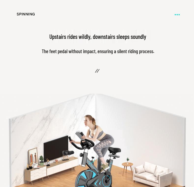 Dynamic Indoor Exercise Bike - Sports Fitness Equipment Bicycle