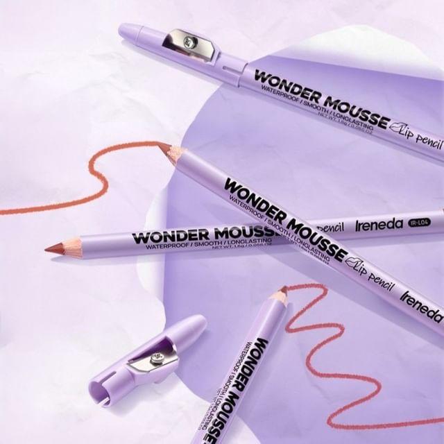 IRENEDA - Wonder Mousse Lip Pencil - 6 Colors BB06# Maroon - 1.6g