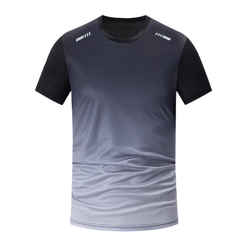 Men s Quick-Dry Sports Short-Sleeved Casual Versatile Fitness Round-Neck T-Shirt for Young Men S