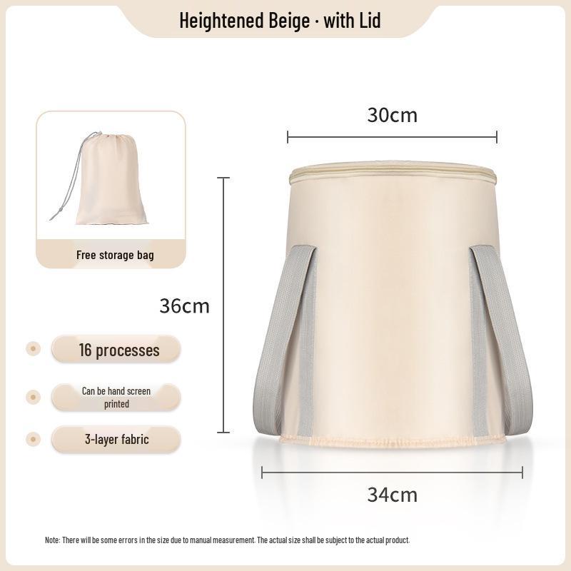 Foldable Insulated Foot Bath Bucket - Large Capacity Travel Basin