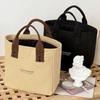 Women'S Canvas Handbag Solid Color Women'S Casual Large Capacity Travel Bag