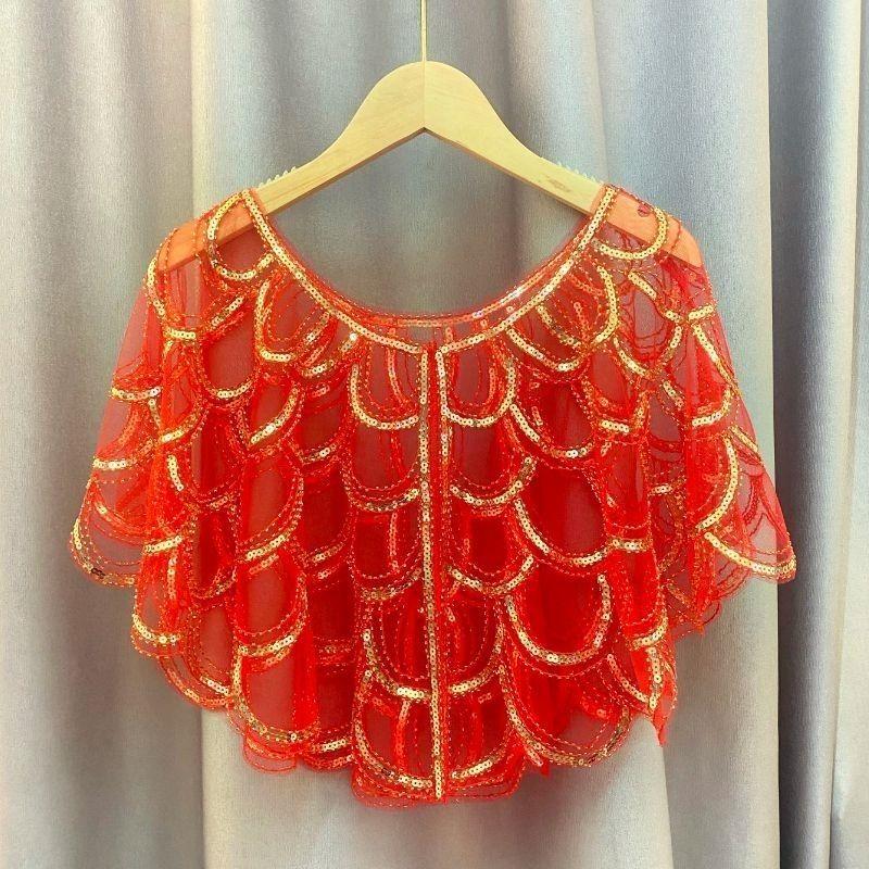 

Одяг від сонця Паєтки Жіноча шаль Сукня Сітчастий капюшон Кардиган Літній Тонкий дизайн Намистини Зовнішній наряд One size