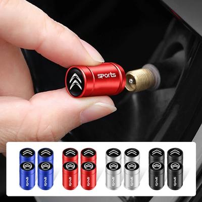 4Pcs Car Wheel Hub Valve 3D Metal Dustproof Tire Valve Cap For Celysee C6 C3 C5 C1 C2 C4 Aircross Picasso Cactus Berling